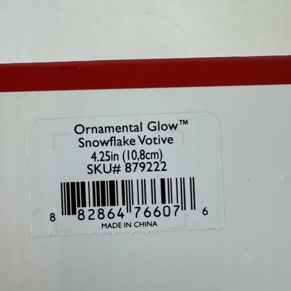Lenox Christmas Candle holder Ornament White Christmas Joy Peace Tealight Noel - Picture 14 of 16